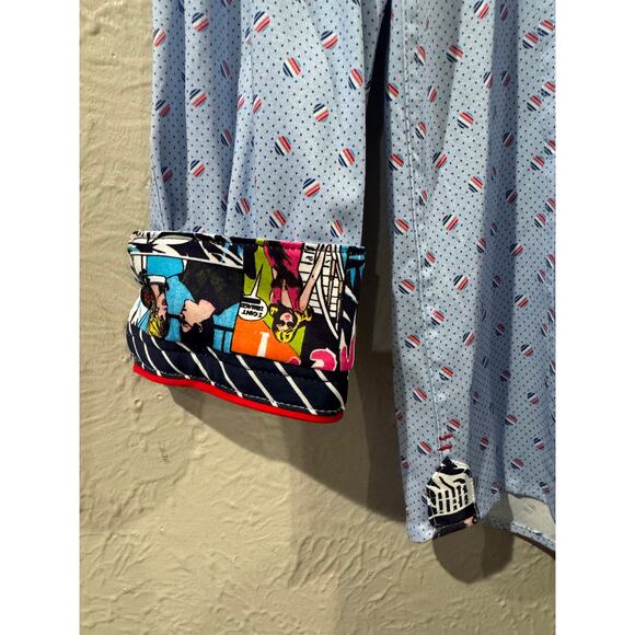 Au Noir Goya Blue Flip Cuff Size EU 4 USA M - Picture 3 of 7